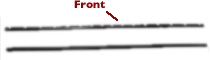 Mopping Sweeper Rubber Strip - front